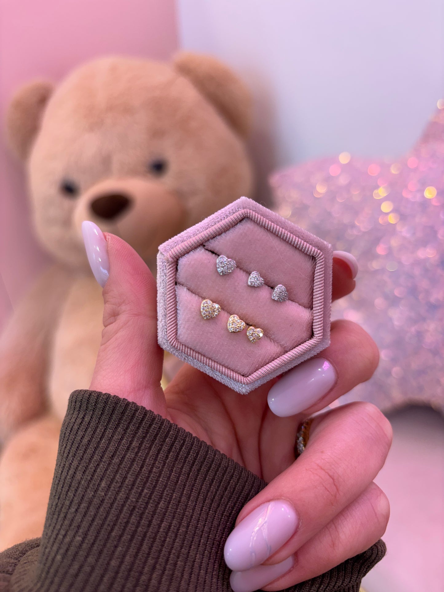 Set Micro Cuori Pavè