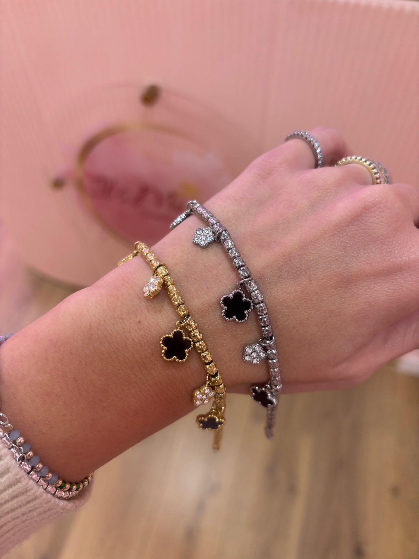 Bracciale Black Flower