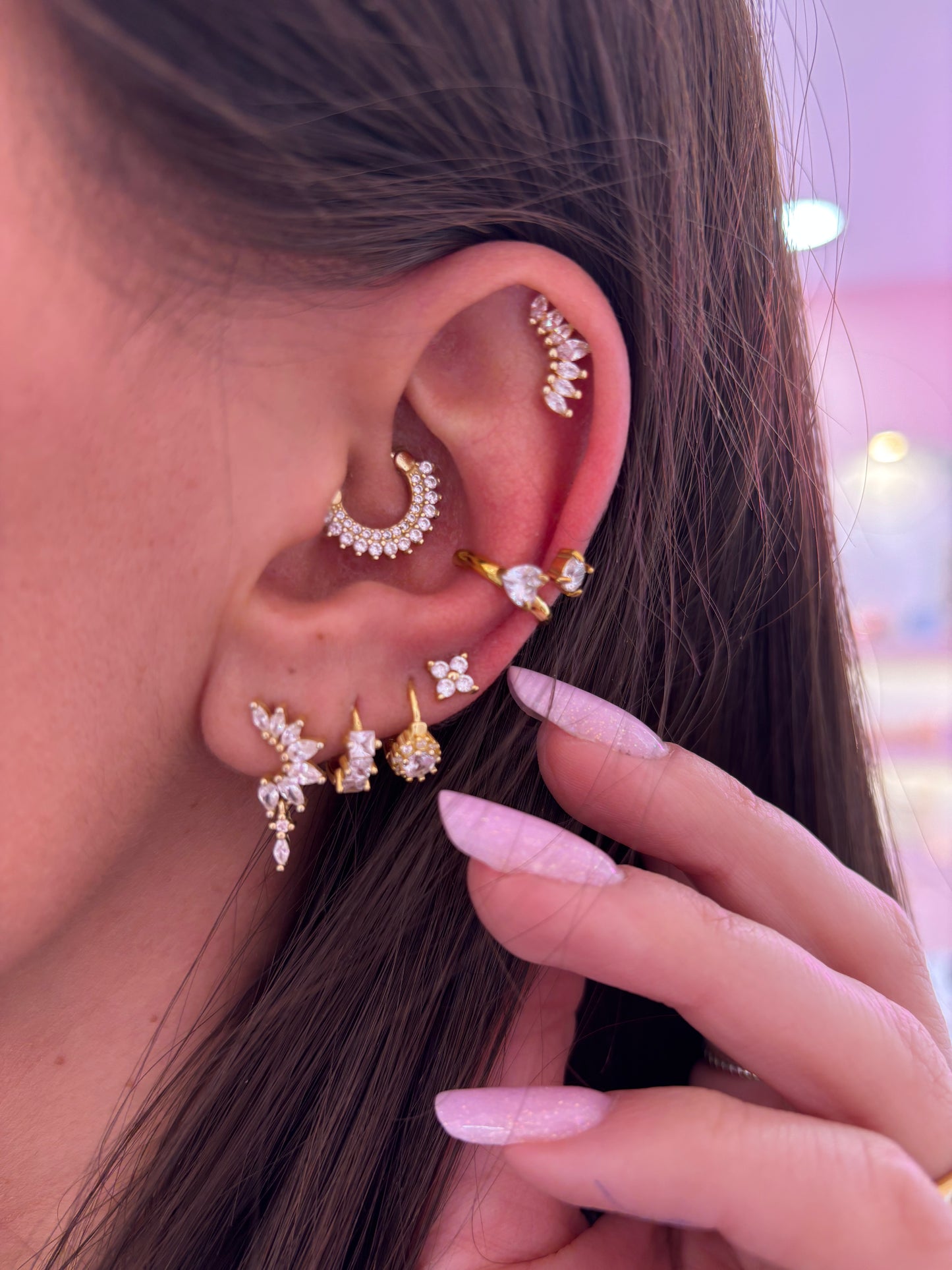 Earcuff doppio Cuore