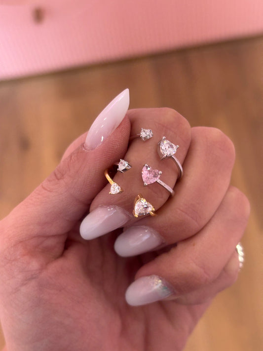 Anello Cristallo di Cuore