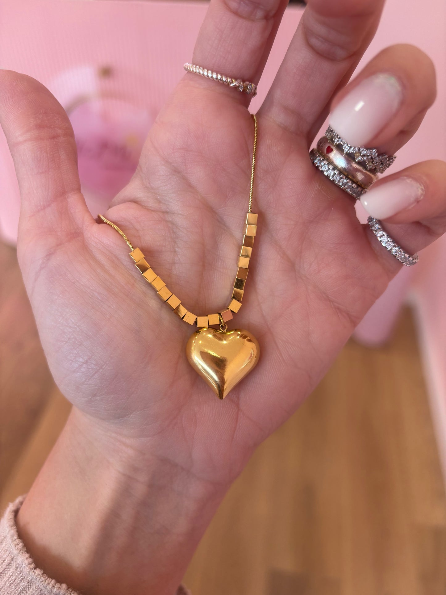 Collana Cuore Sassolini