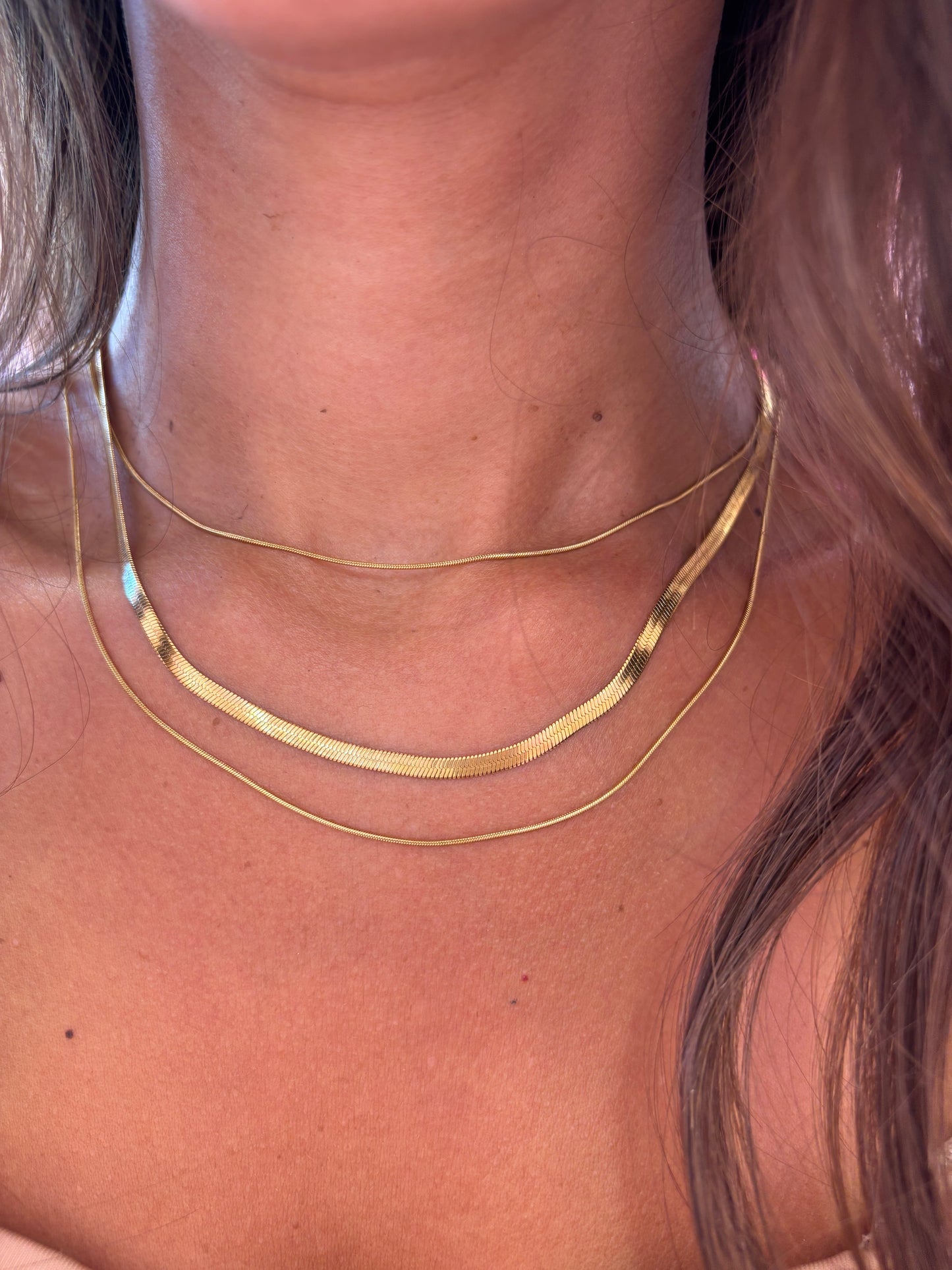 Collana Tre Fili Snake