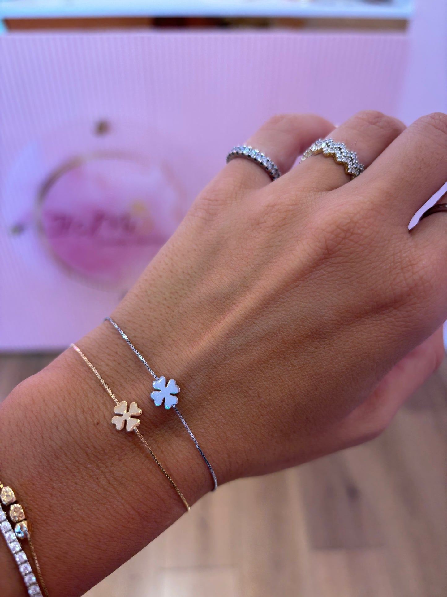 Bracciale Filo Quadrifoglio