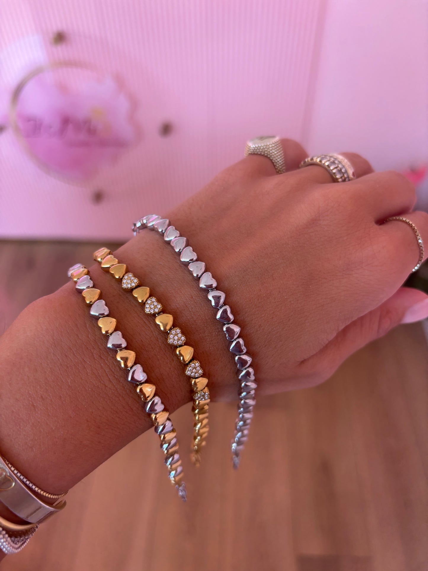 Bracciale Cuoricini