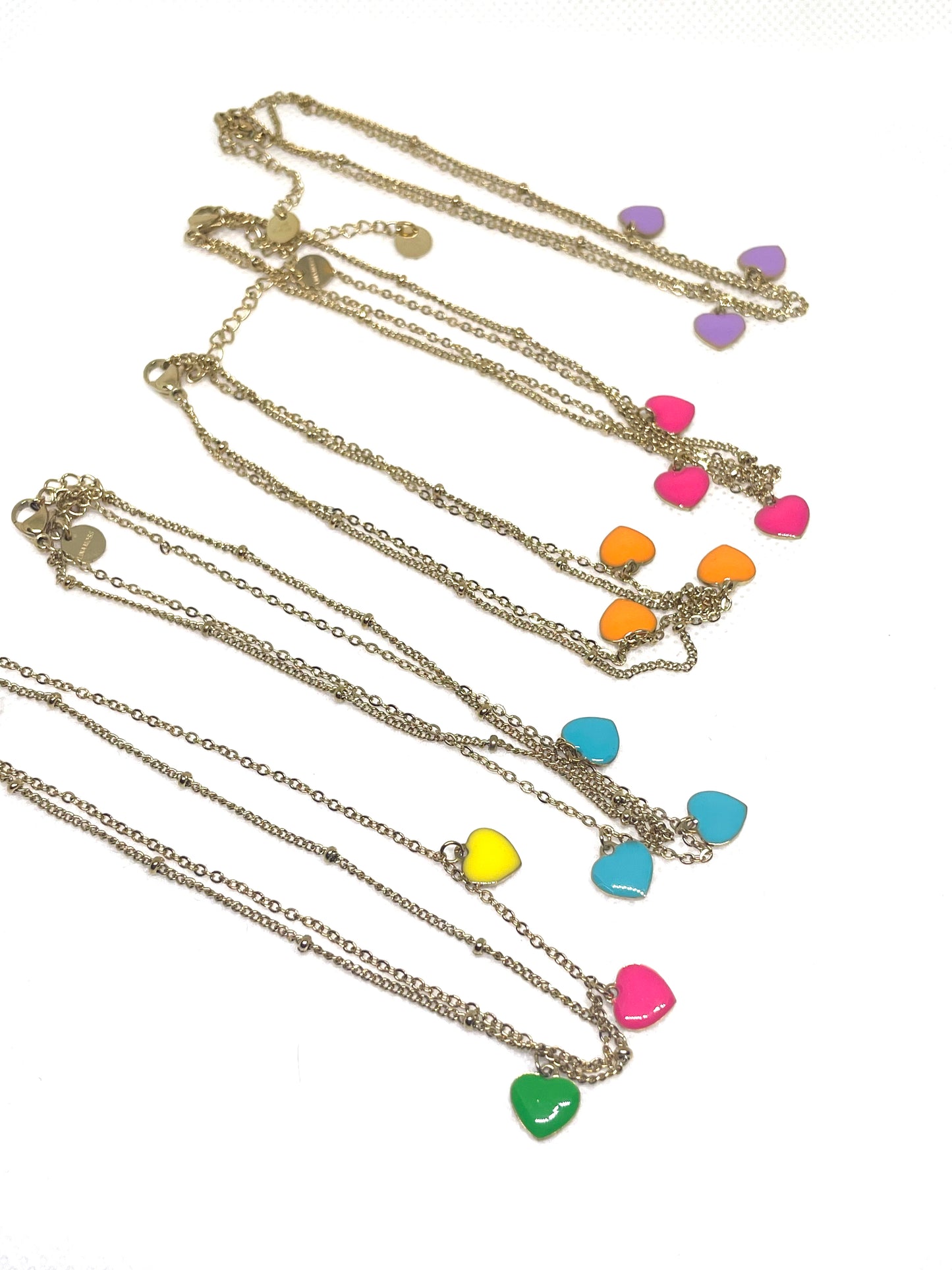 Cavigliera Cuori Smaltati