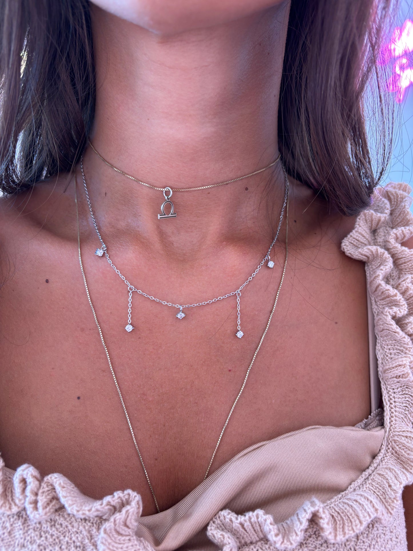 Collana Punti Luce Pendenti