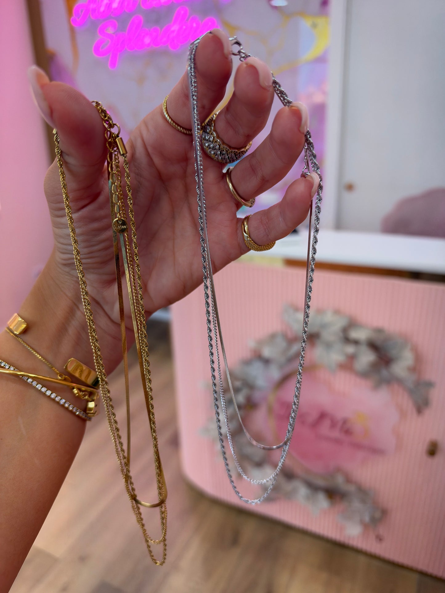 Collana Tre-Fili Torchon