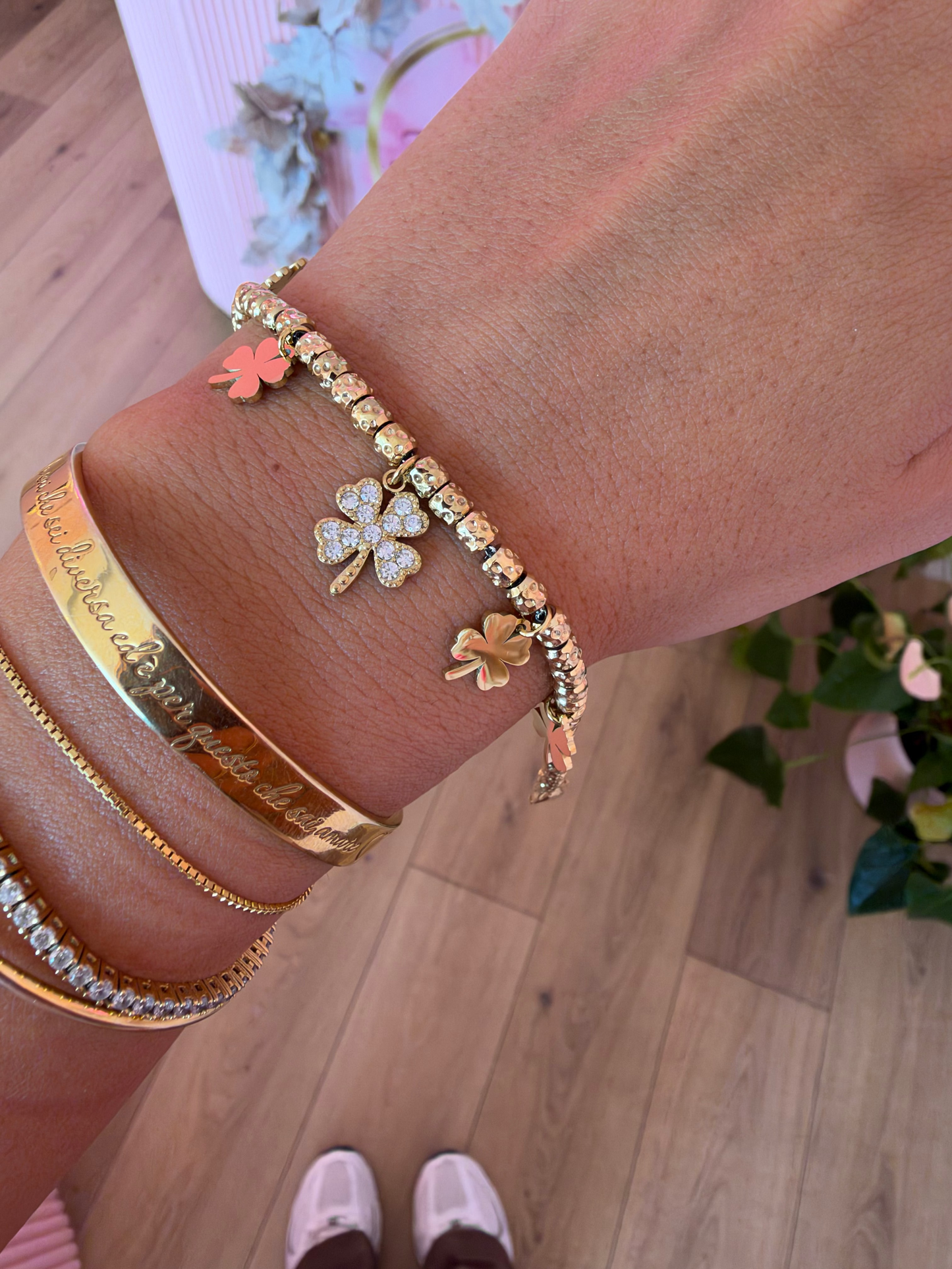 Bracciale Quadrifogli