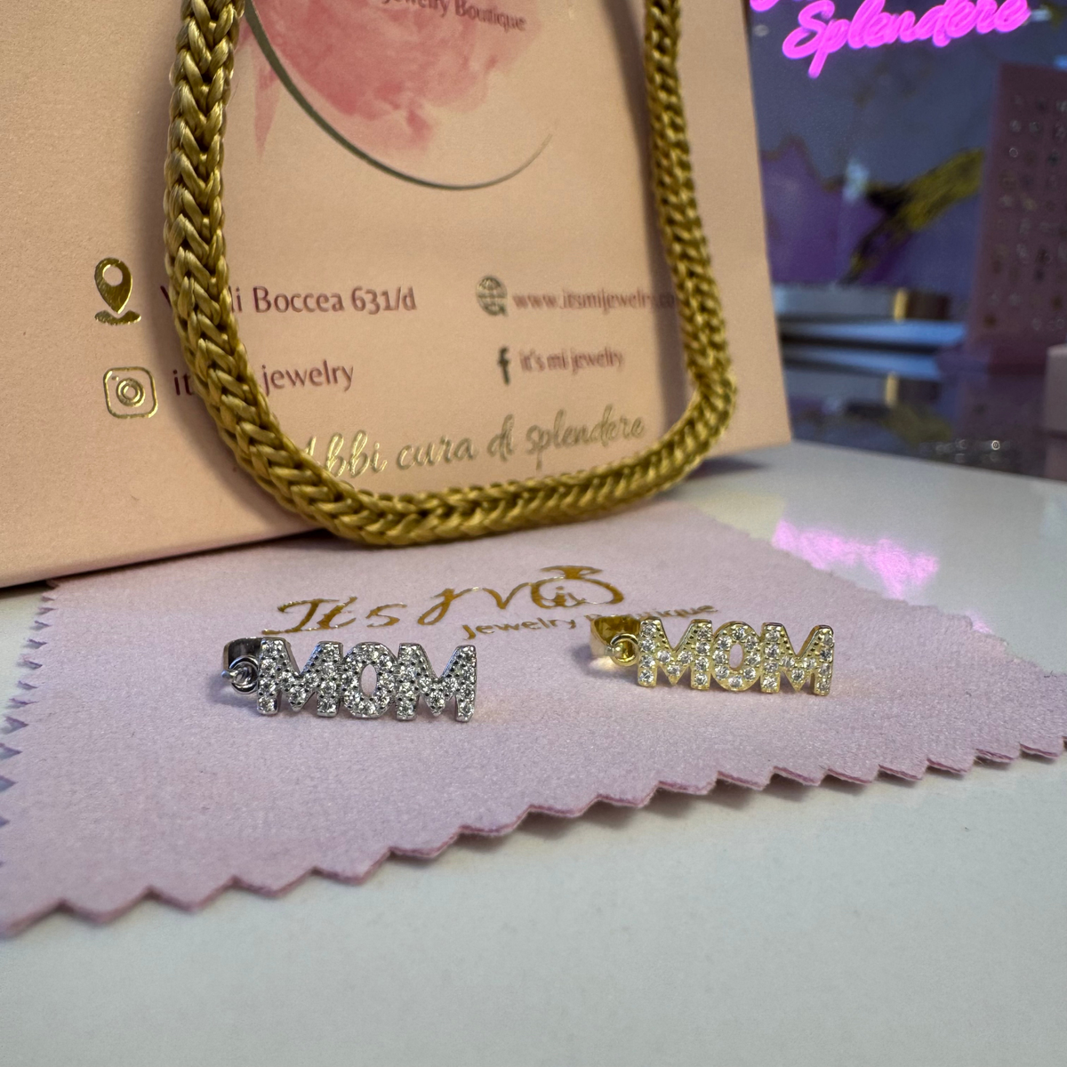 Ciondolo Mom in argento 925