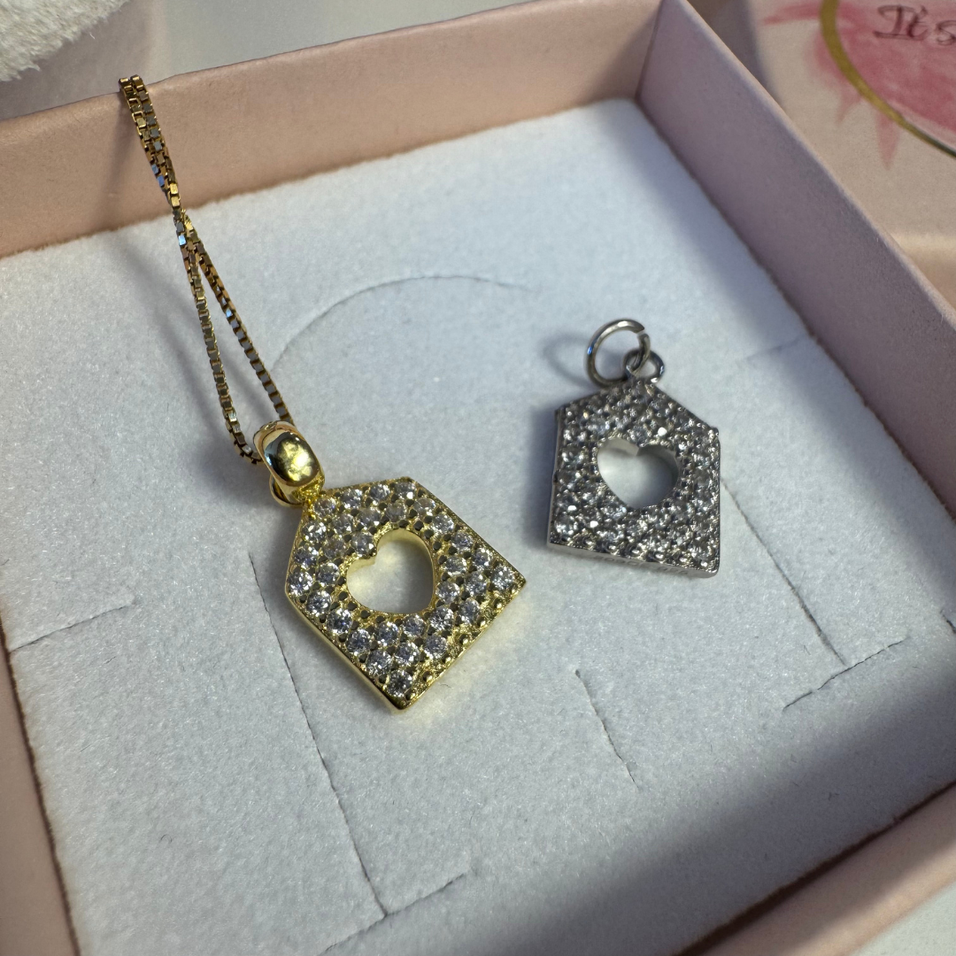 Ciondolo Casetta Argento e Oro