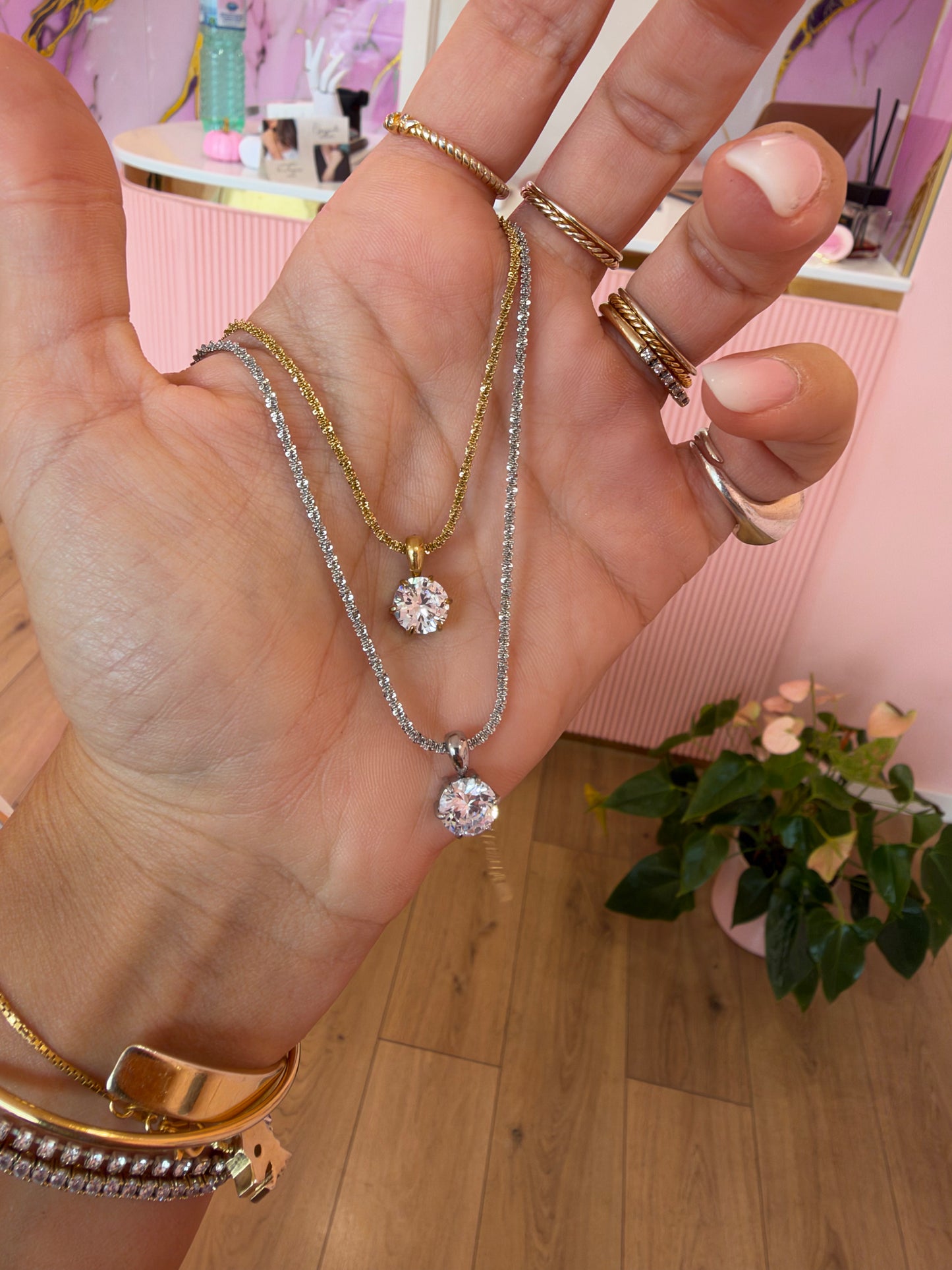 Collana Diamantata Punto Luce