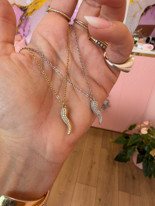 Collana Cornetto Portafortuna
