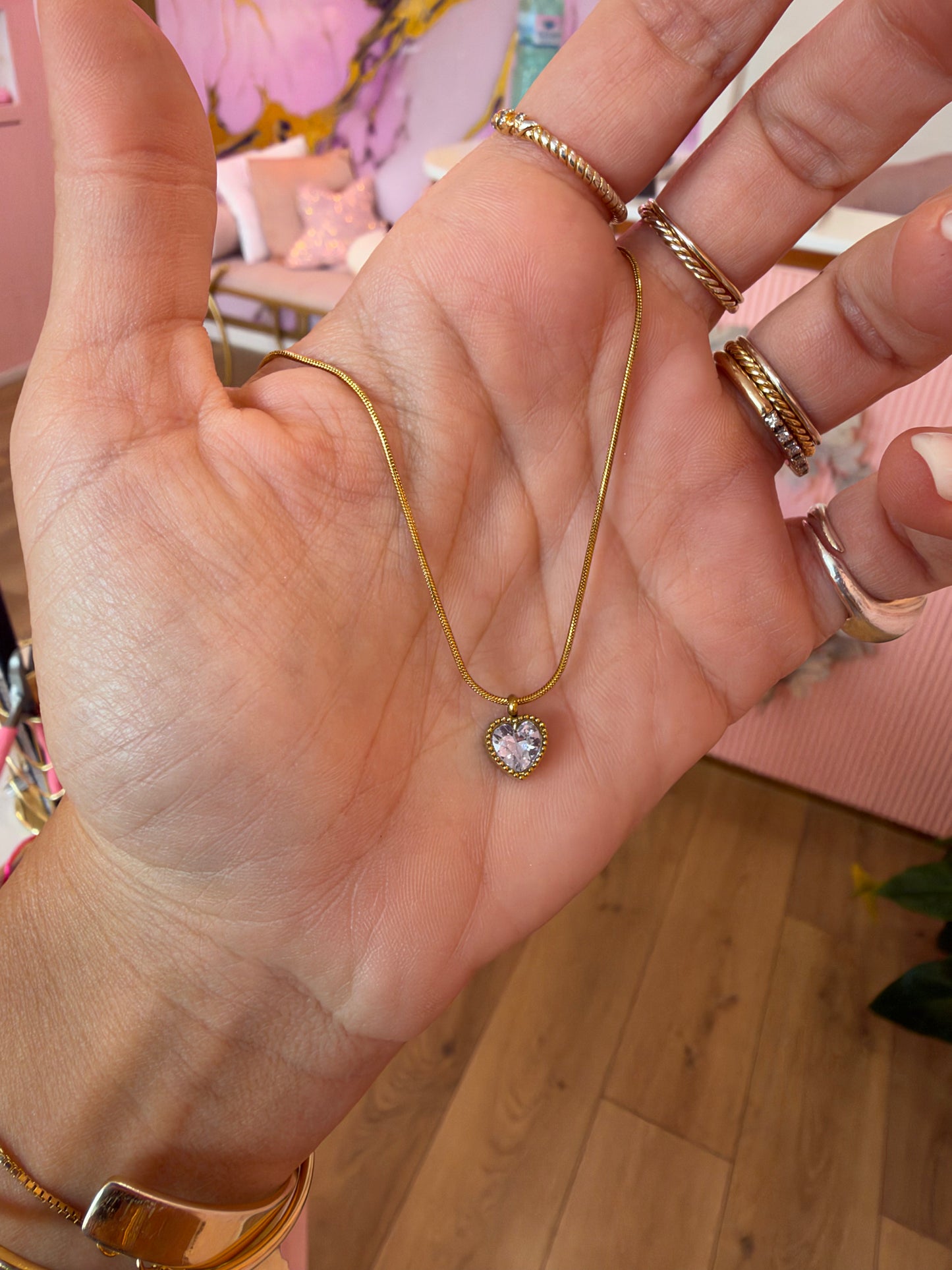 Collana Cuore Cristallo