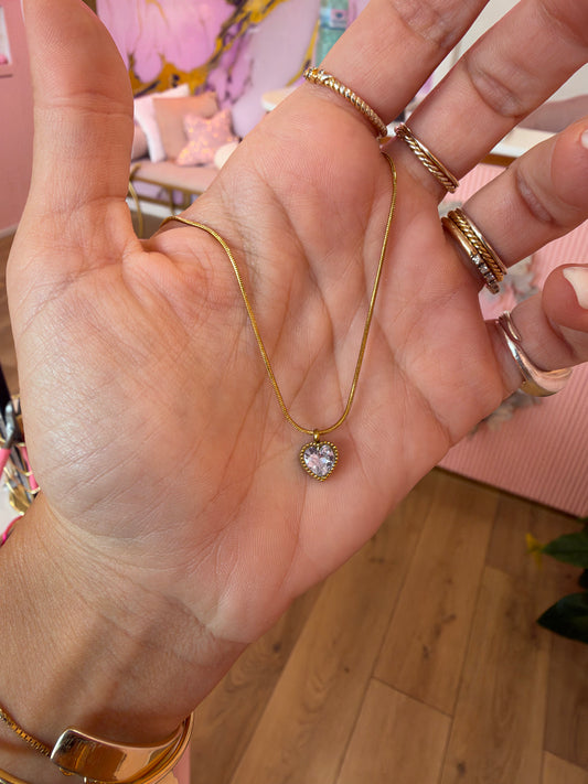 Collana Cuore Cristallo