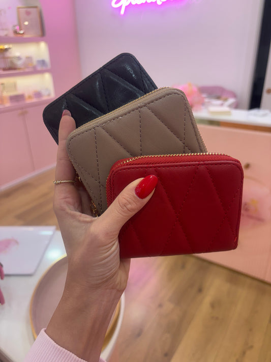 Mini portafoglio zip
