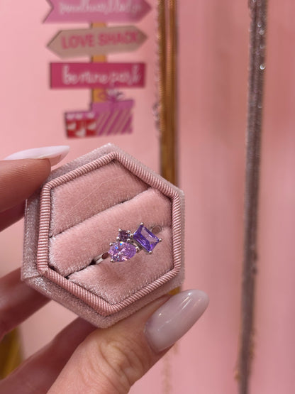 Anello Gocce di Viola