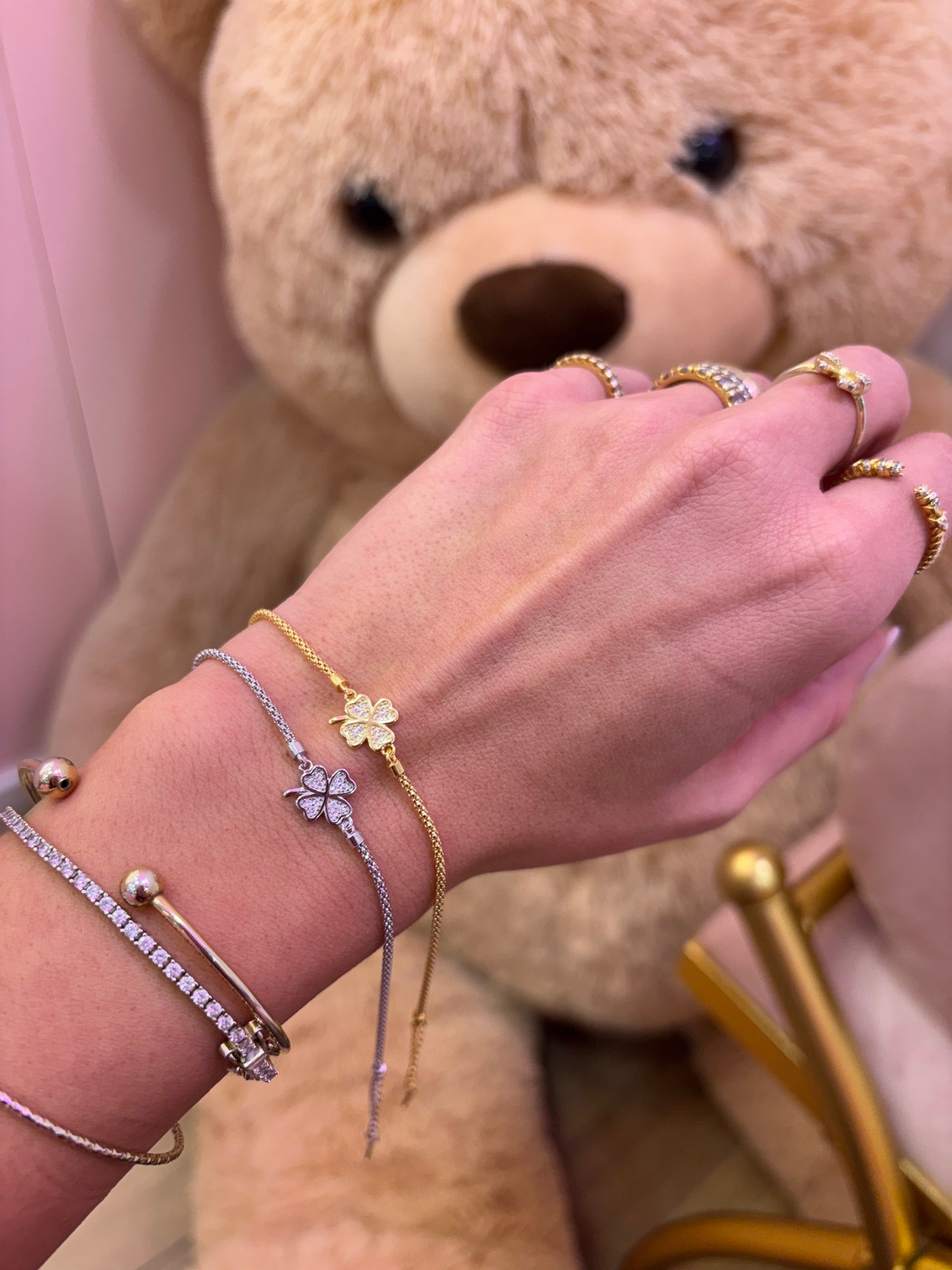 Bracciale Tubo Quadrifoglio