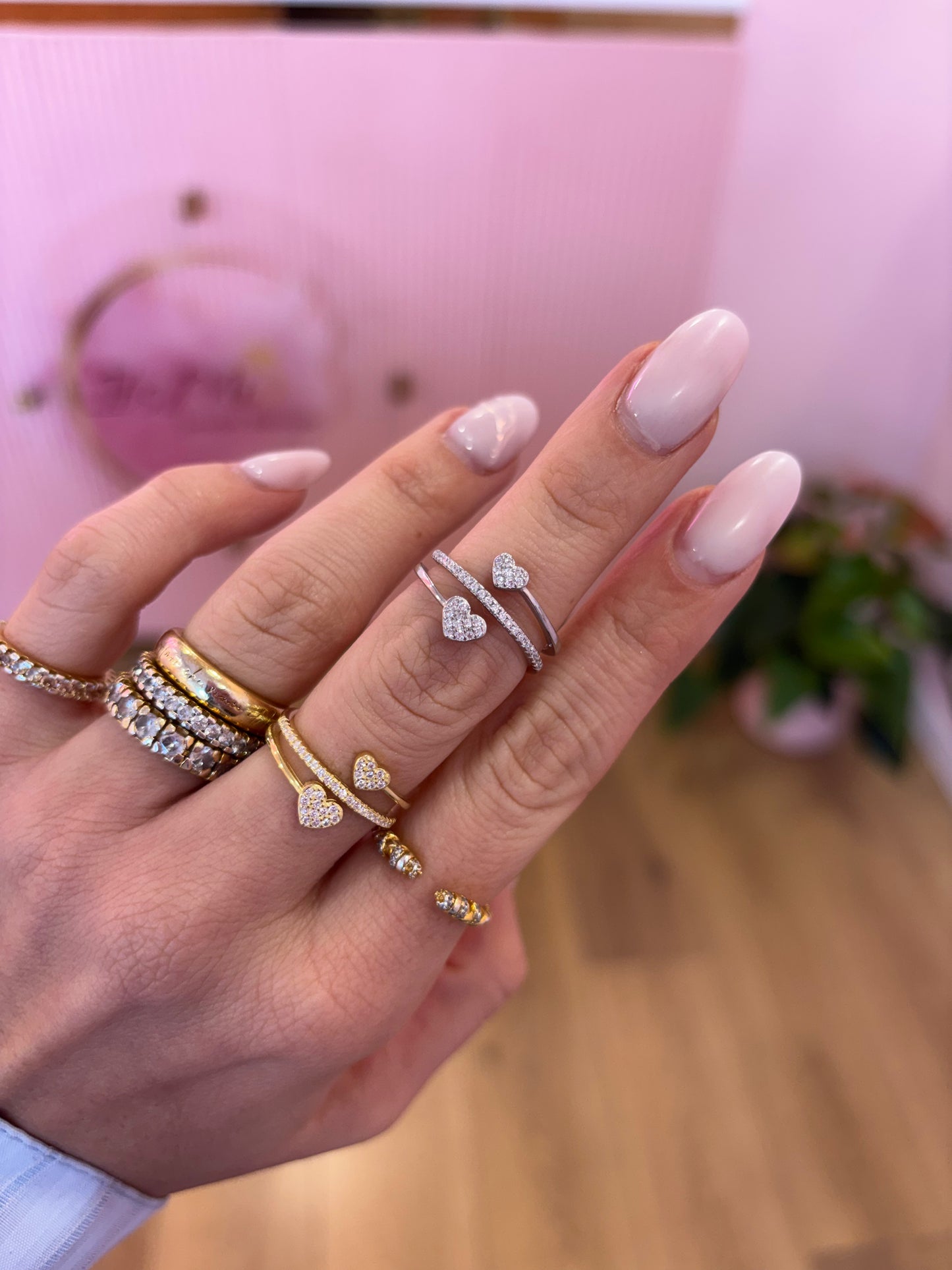 Anello Doppio Cuore
