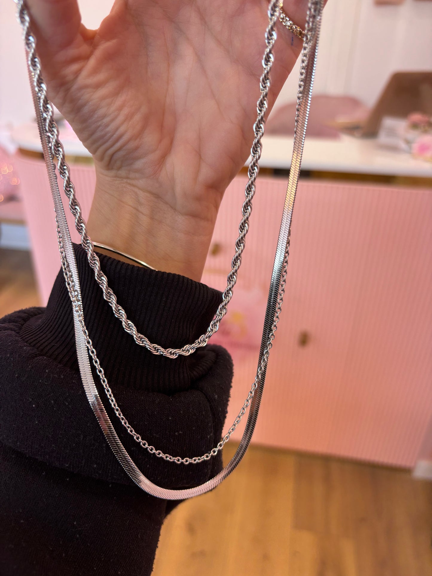 Collana 3 fili Torchon