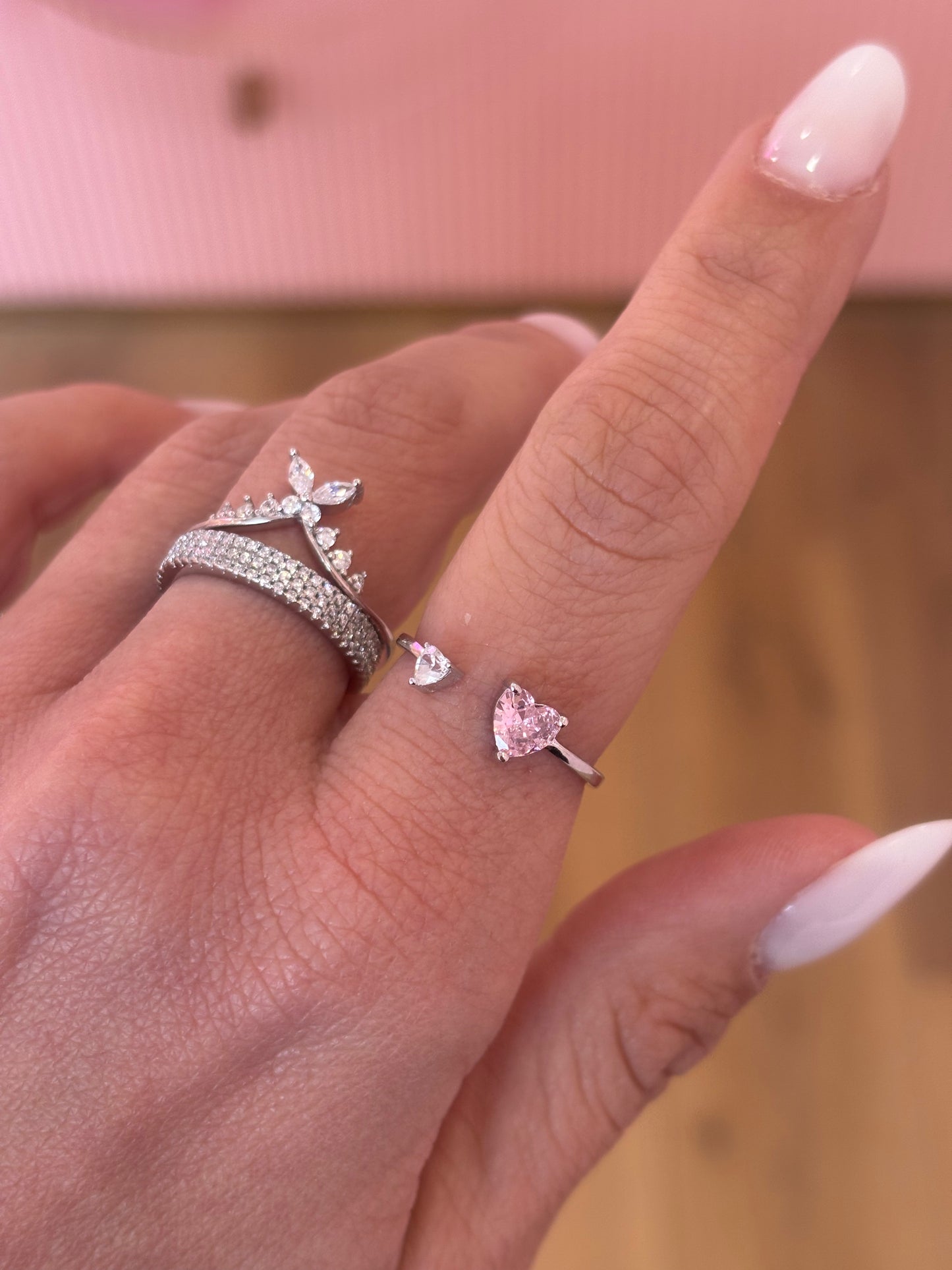 Anello Cristallo di Cuore