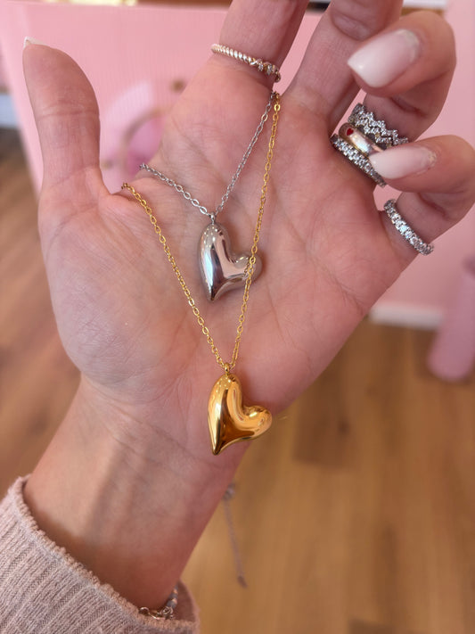 Collana Cuore Bombato