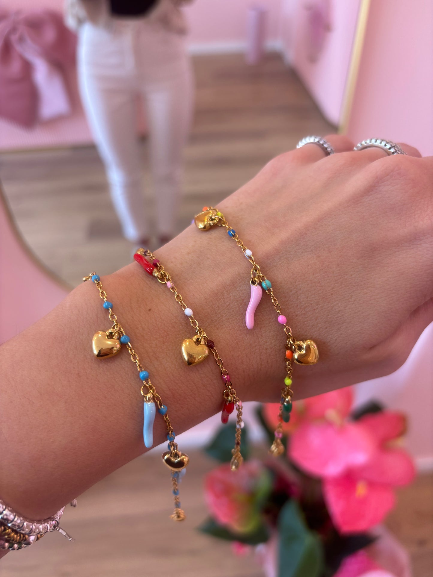 Bracciale Cornetti e Cuoricini