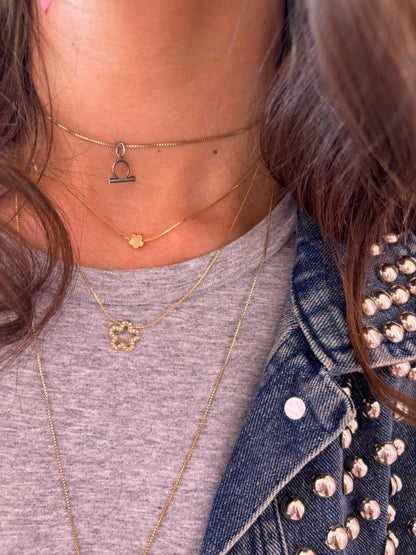 Collana Doppio Quadrifoglio