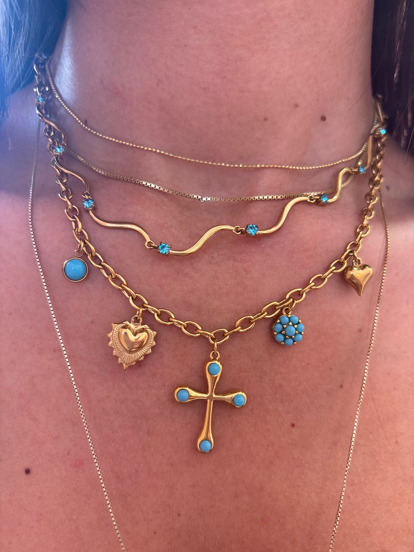 Collana Croce Colorata
