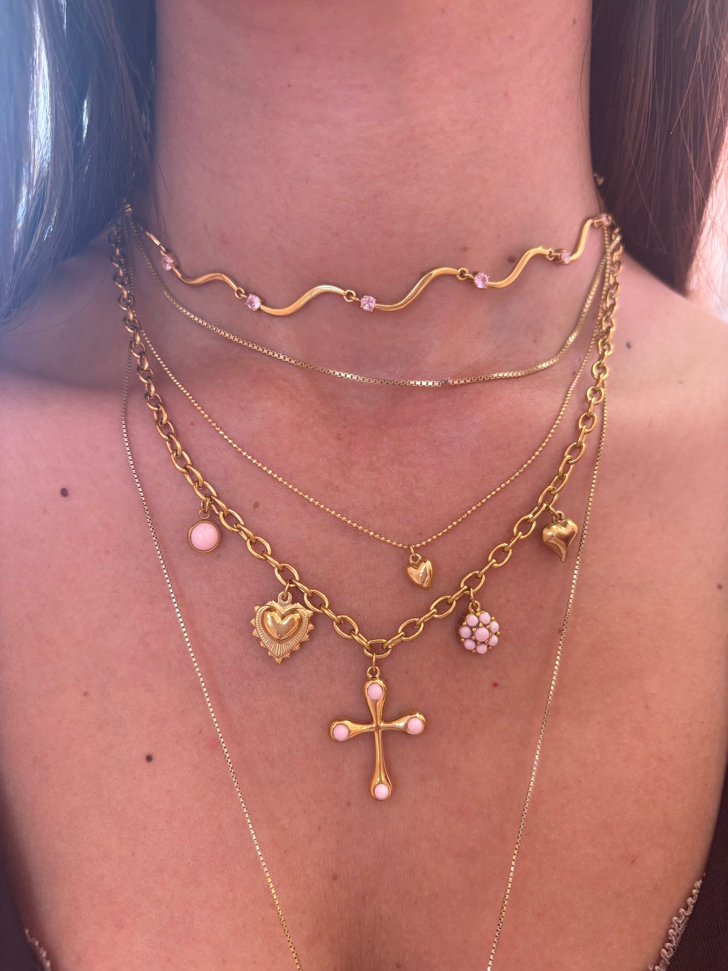 Collana Croce Colorata