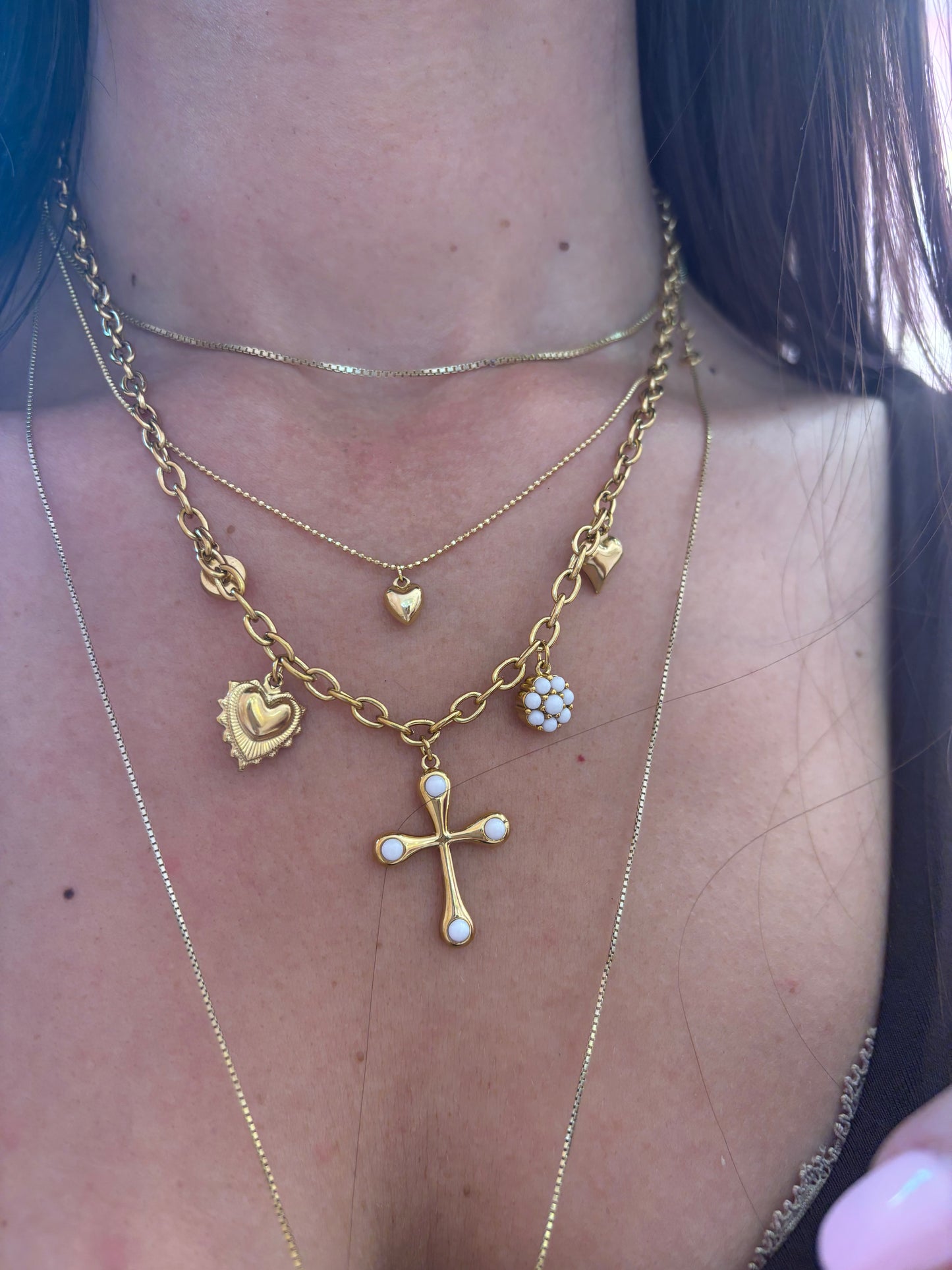 Collana Croce Colorata