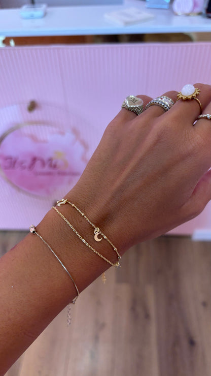 Bracciale Doppio Filo Lunette