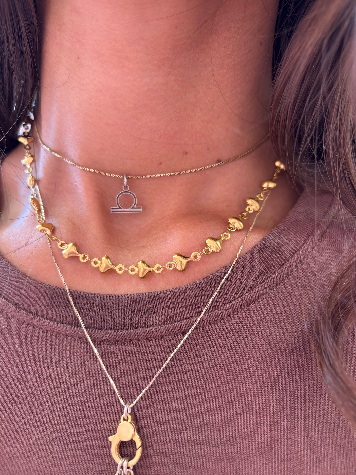 Collana Cuoricini Sonagli