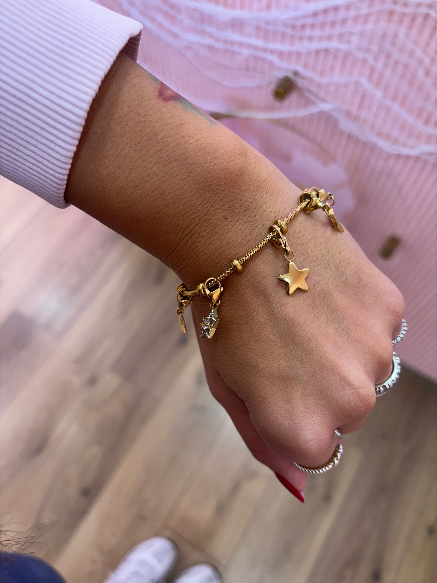 Bracciale Stelline & Moschettone