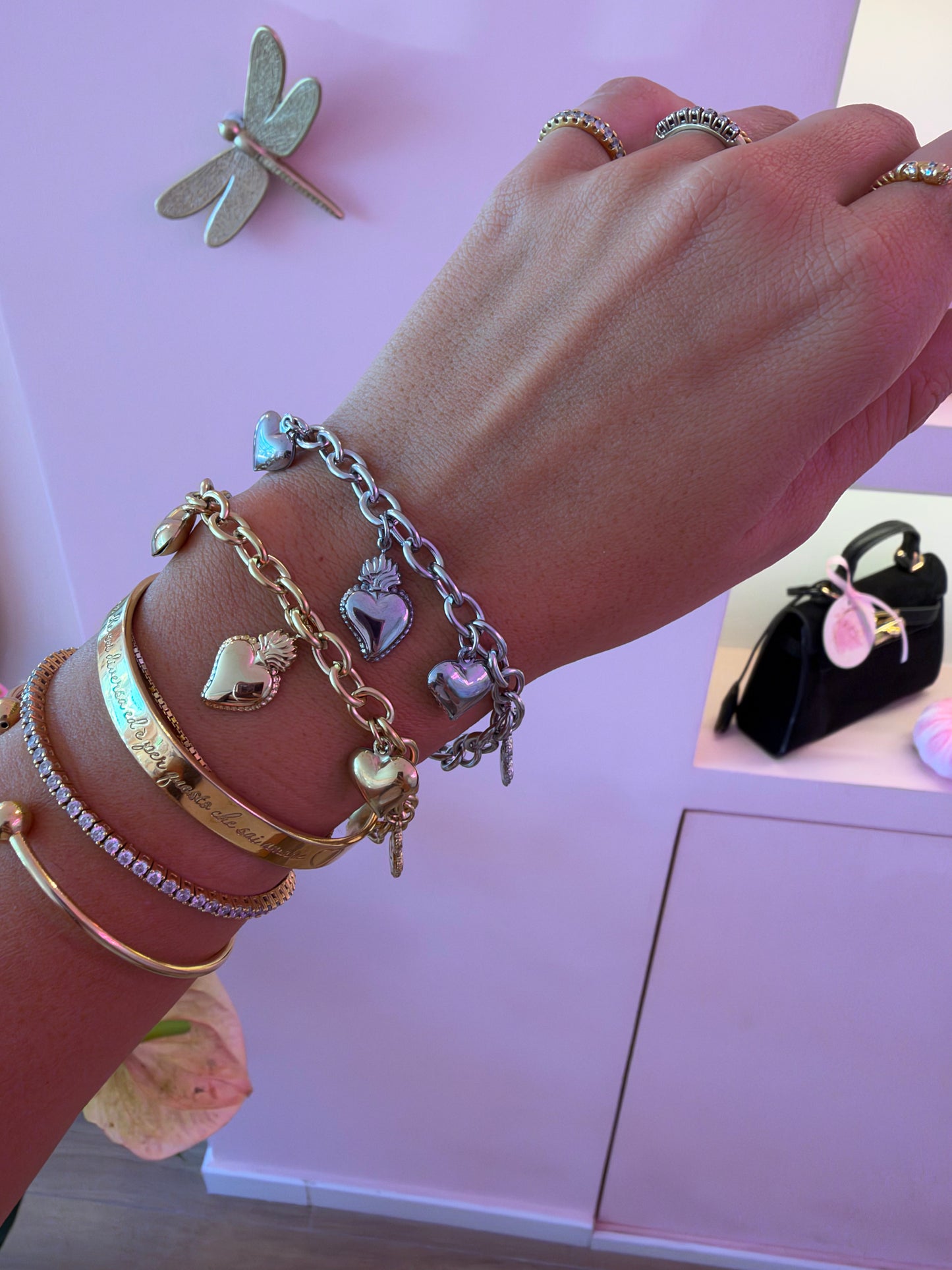 Bracciale Cuori e Sonagli