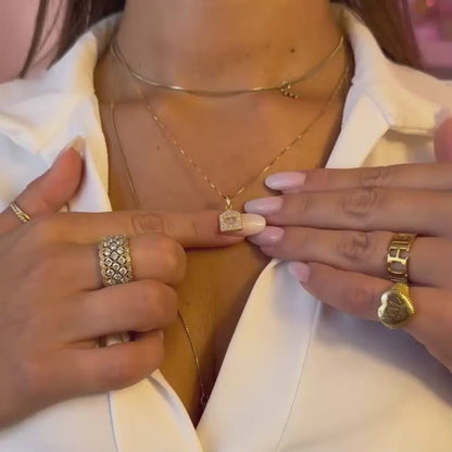 Ciondolo Casetta Argento e Oro